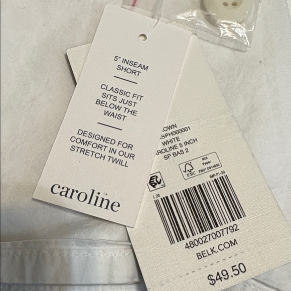 Crown & Ivy Women's White Bermudas - Picture 3 of 3